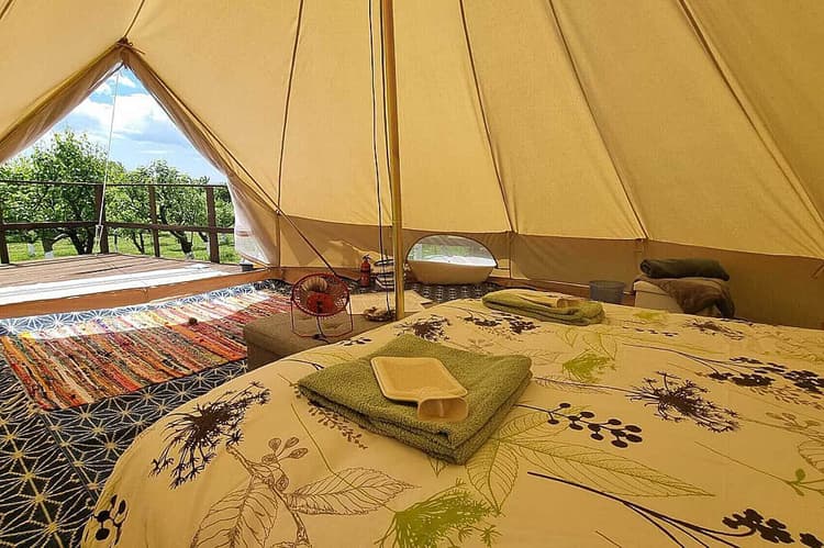 Solo Occupancy - Bell Tent in the Orchard