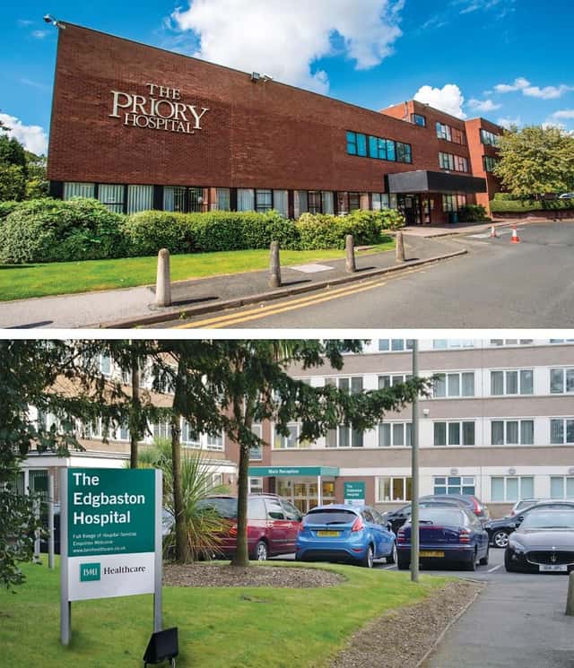 L'hôpital Edgbaston - qui fait partie du Circle Health Group